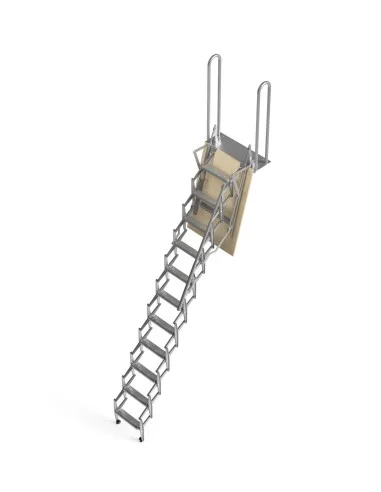 Escalera escamoteable Flexa a altillo render