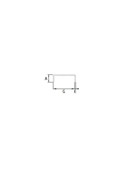 Plano Pasamanos de acero inoxidable SV-1255 satinado de 2500mm Comenza