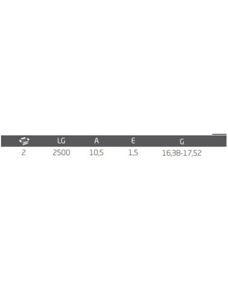 Dimensiones del Sv-1255