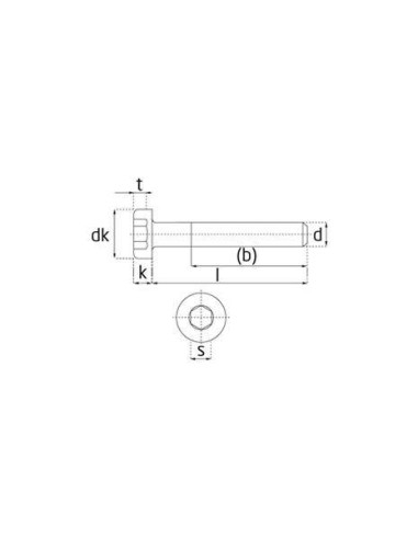 Plano Tornillo DIN-7984