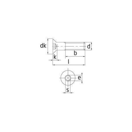 Plano Tornillo DIN-7991