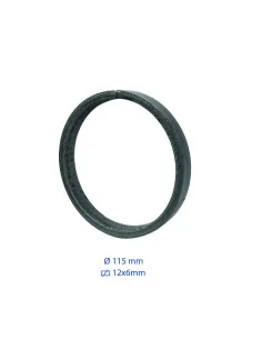 Aro de hierro 115mm pletina 12x6 - Arteferro 2