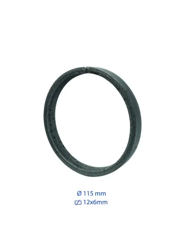 Aro de hierro 115mm pletina 12x6 - Arteferro