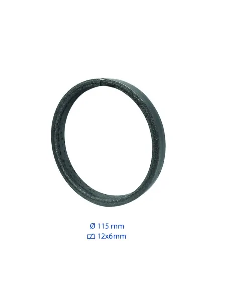 Aro de hierro 115mm pletina 12x6 - Arteferro