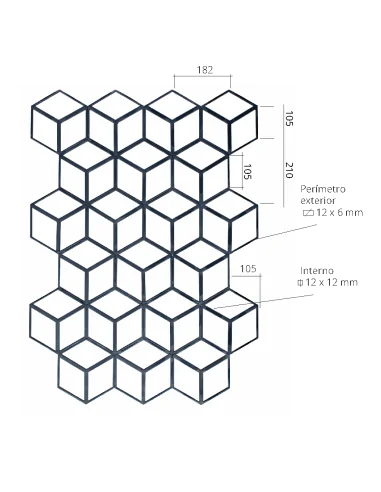 Panel geométrico - Arteferro