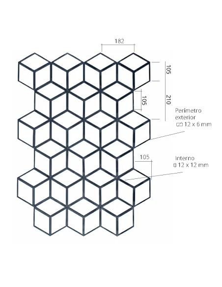 Panel geométrico - Arteferro