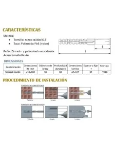 Tornillo fijación postes - Arteferro 2