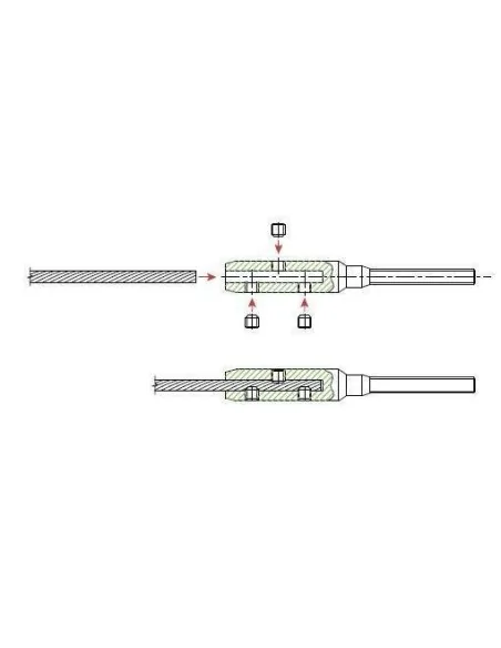 Terminal tensor para cable - Arteferro
