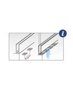 Vierteaguas para perfil Glass U Atenea - Arteferro 2