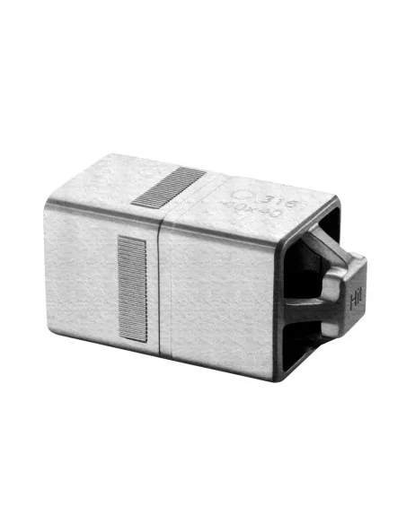 Conector entre tubos, pasaman. 40x20mm, Easy Hit, acero inoxidable 316