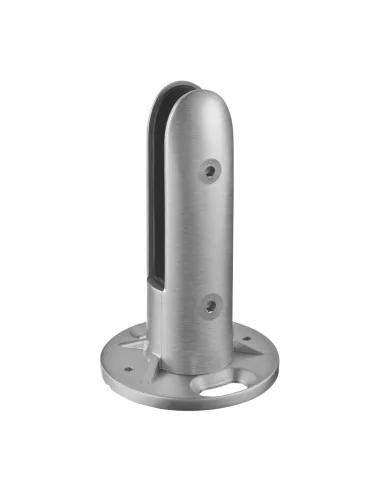 Pinza para vidrio para suelo, MOD 61, 316, satinado | Q-Railing | Barm