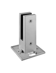 Pinza para vidrio para suelo, MOD 62, 316, satinado | Q-Railing | Barm