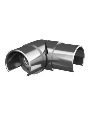 Conector ajustable en ángulo, -95° - +40°, para pasamanos Ø42,4 mm, ho