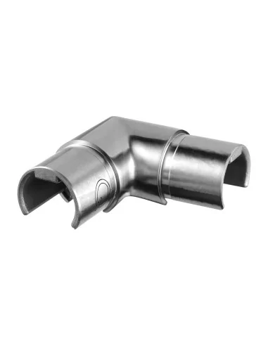 Conector, 90° horizontal, MOD 6333, 316, para tubo-marco vidrio Ø30 mm