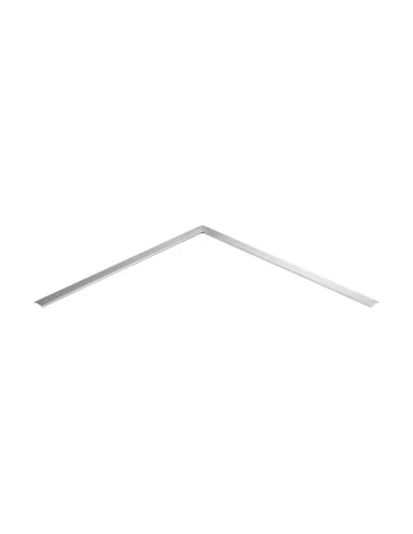 Conector 90°, horiz., protect. borde de vidrio, vidrio 16,76-17,52 mm,