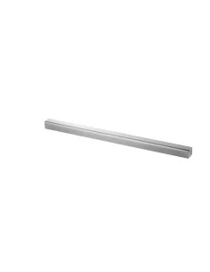 Terminal recto para tubo en U, medida U interna: 24 x 24 mm, acero ino