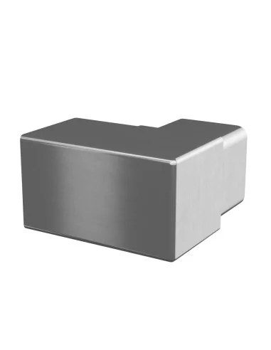 Base a muro, 90°, para tubo 40x40 mm, acero inoxidable 316, satinado |