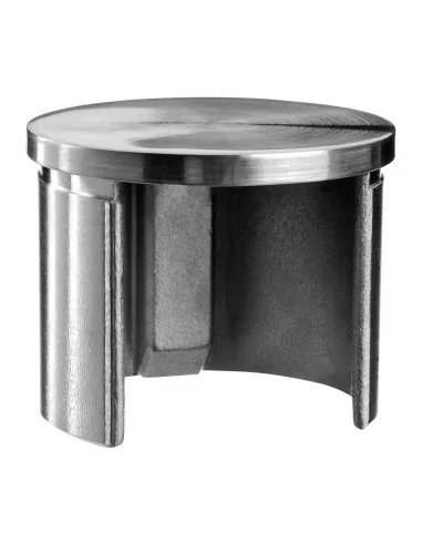Tapa plana, Easy Glass, MOD 6732, 316, para perfil U superior Ø42.4 mm