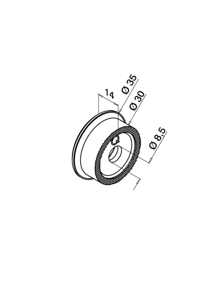 Adaptador pinza vidrio MOD 0723 | Q-Railing | Barmet