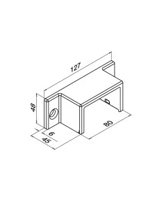 Base muro pasamanos MOD 6515 | Q-Railing | Barmet 2