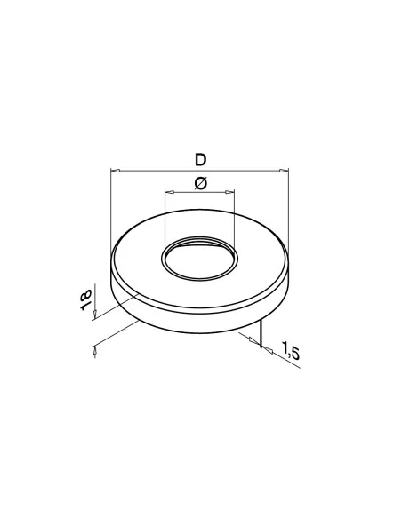 Embellecedor Ø105mm MOD 0512 inox | Q-Railing | Barmet