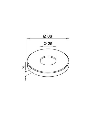 Embellecedor soporte pasamanos MOD 0126/0142 | Q-Railing | Barmet