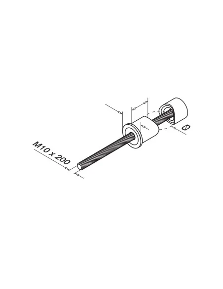 Soporte postes lateral MOD 0550 inox | Q-Railing | Barmet