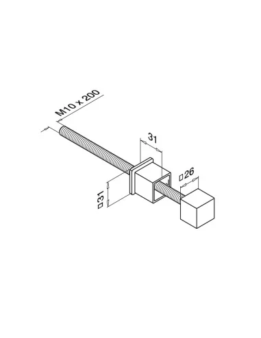 Soporte postes lateral MOD 0554 inox | Q-Railing | Barmet