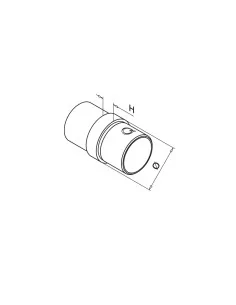 Conector entre varillas MOD 1790 304 12/16mm | Q-Railing | Barmet 2