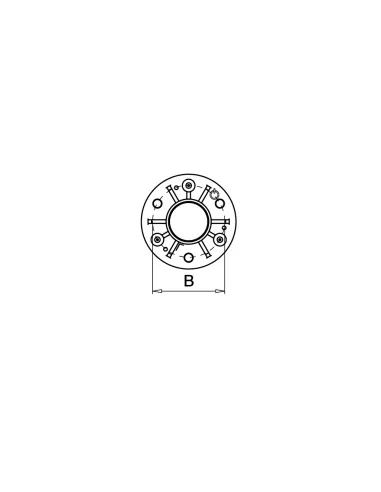 Roseta soldable anillo goma MOD 3502 304 | Q-Railing | Barmet