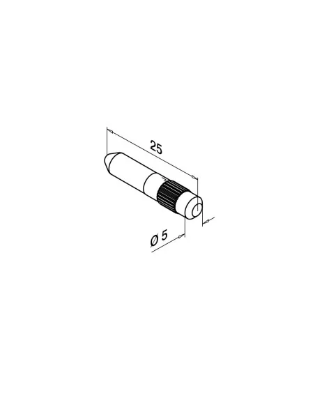 Tubillón conector Easy Glass MOD 3005 316 | Q-Railing | Barmet