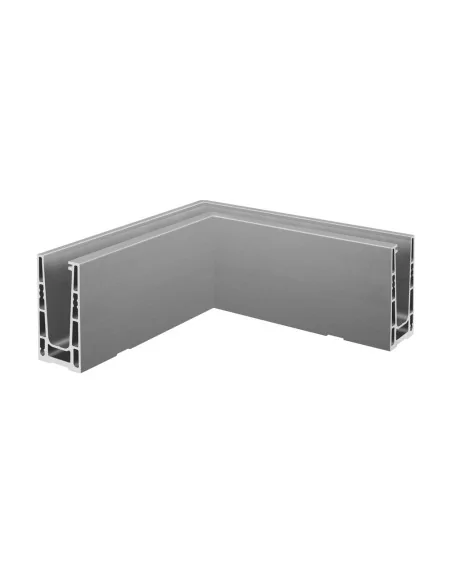 Perfil de suelo, Easy Glass Up, mont. lateral, satinado | Q-Railing | B
