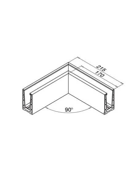 Perfil de suelo, Easy Glass Up, mont. lateral, satinado | Q-Railing | B