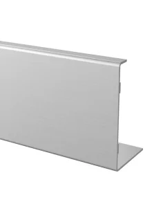 Perfil de suelo, Easy Glass Up, mont. superior, aluminio pulido, anodiz
