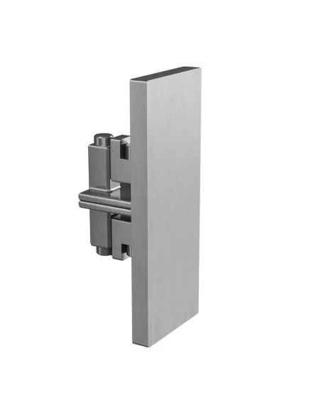 Tapón terminal, medio, Easy Glass View, inferior, aluminio, acabado en