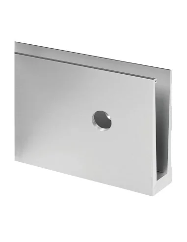 Perfil para suelo, Slim, MOD 8030, alu, montaje lateral, longitud: 500