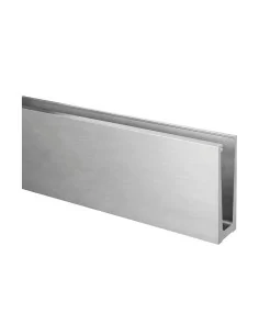 Perfil para suelo, EG Slim, mont. superior, longitud: 5000 mm, negro, 