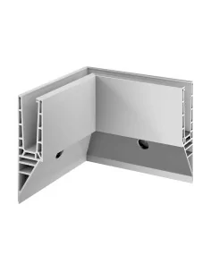 Esquinero perfil, Pro Y, MOD 8141, alu, esquina interior, cepillado, m