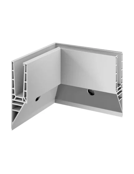 Esquinero perfil, Pro Y, MOD 8141, alu, esquina interior, cepillado, m