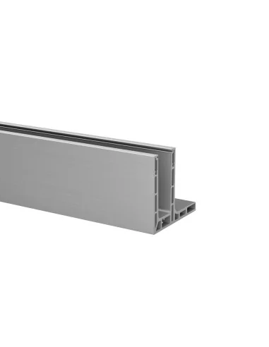 Perfil para suelo, Smart F, MOD 8220, alu, longitud: 5000 mm, con aguj