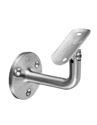 Soporte pasamanos ajustable pared MOD 0102 acero inoxidable 304