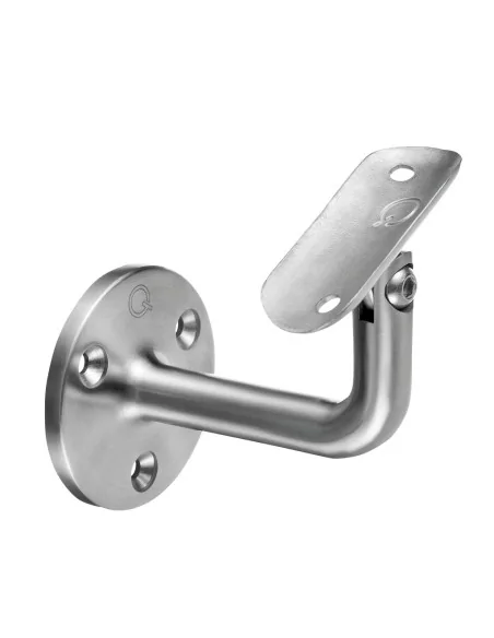 Soporte pasamanos ajustable pared MOD 0102 acero inoxidable 304