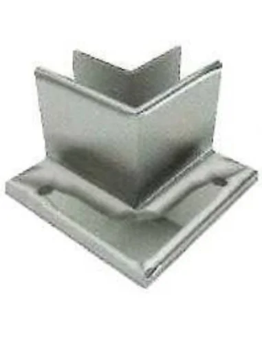 Soporte esquinero Glass U Base fijación externa - Barmet
