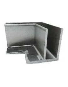 Soporte esquinero Glass U Base fijación interna - Barmet