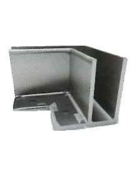 Soporte esquinero Glass U Base fijación interna - Barmet