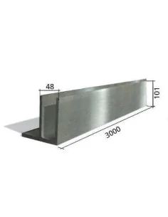 Soporte de barandilla Glass U sobre suelo - Barmet