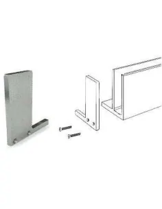 Tapa de soporte de soporte de barandilla Glass U - Barmet