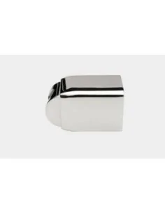 Soporte regulable para poste modelo SA-407 en acero inoxidable.