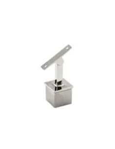 Soporte ajustable para unión de poste de barandillas de acero inoxidable y pasamanos cuadrado o rectangular