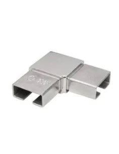 Codo a 90º para pasamanos rectangular de acero inoxidable